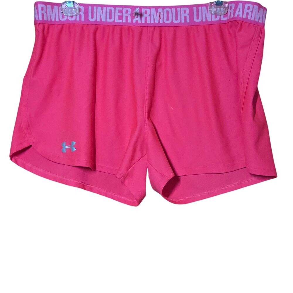 Under Armour Pink Athletic Short Size Large